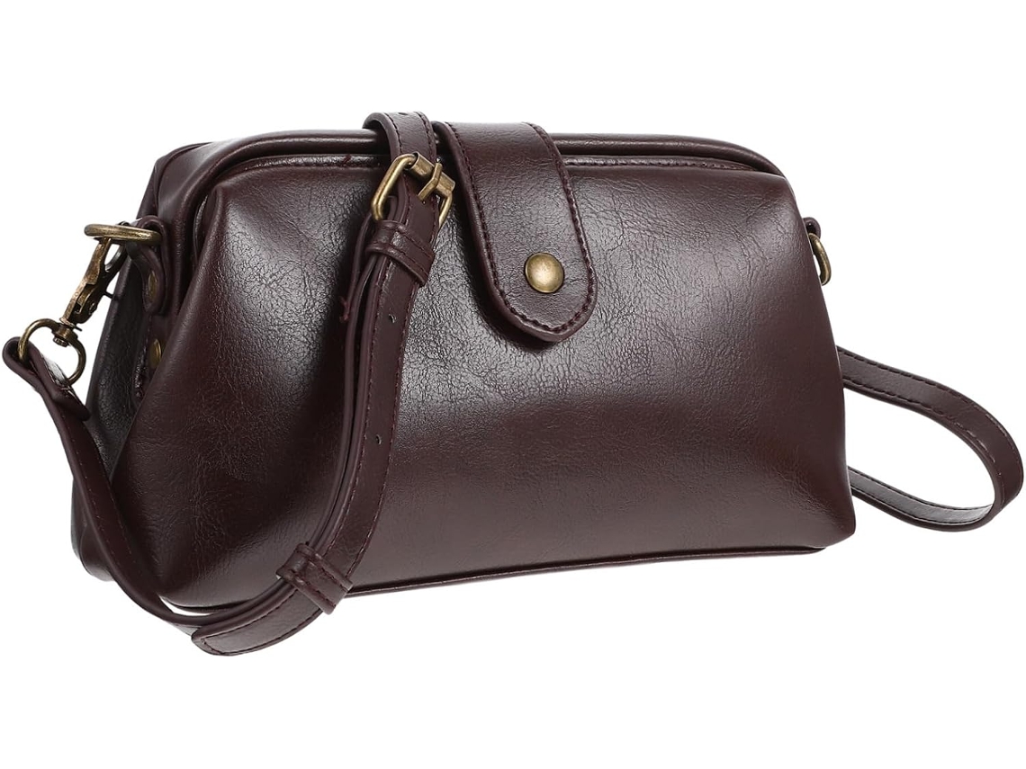 Mini Bolsa De Ombro Feminina, Em Couro Pu, Prática E Compacta Para Passeios E Eventos.