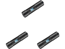 Compressor De Ar Elétrico De 3 Peças Com Luz Led, Inflador Multifuncional Portátil