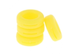 3x2 Pares de Ganchos Silicone Antiderrapantes para Óculos Amarelos GOKOCO