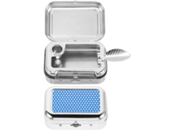 Conjunto De 2 Cinzeiros De Metal Para Exterior Alipis Com Tampa À Prova De Vento, Cinzeiros Portáteis E