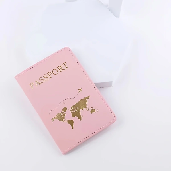 Porta-passaporte De Viagem Para Casais, Banhado A Ouro, Porta-passaporte, Porta, Bilhetes, Rosa Passaporte