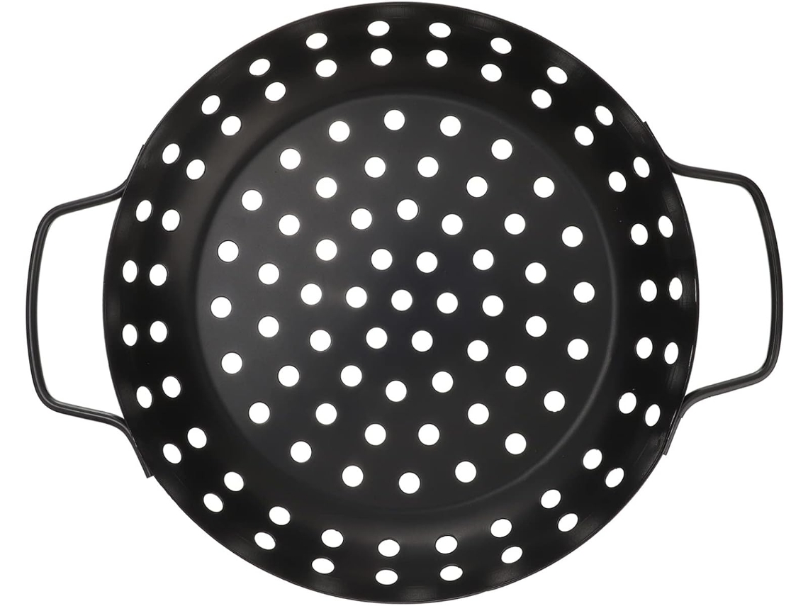 Grelha Para Churrasco, Assadeira Grande Antiaderente Com Furo Para Uso Externo, Doméstica E Profissi Gokoco