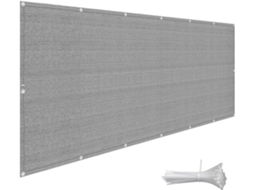 Tela De Privacidade, Guojun, , Hdpe, 220 G/m², Resistente Aos Raios Uv, Cinza, Para Varanda