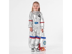 2026 traje de Astronauta para Niños Traje Espacial Jumpsuit Disfraz de Halloween Cosplay Wab Talla Única Mochila Escolar