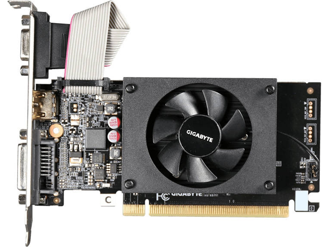 Placa Gráfica GIGABYTE GeForce GT 710 (NVIDIA - 2 GB GDDR3)