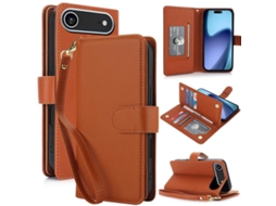 Capa Carteira De Couro Para Iphone Air - Com Rfid - Para Vários Cartões