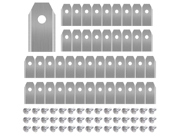 45 X Lâminas De Substituição Em Titânio, Lâminas Para Cortador De Grama Husqvarna Automower, Gardena, Yardforce, Robótico, Resistente Com (3g/0,75mm)