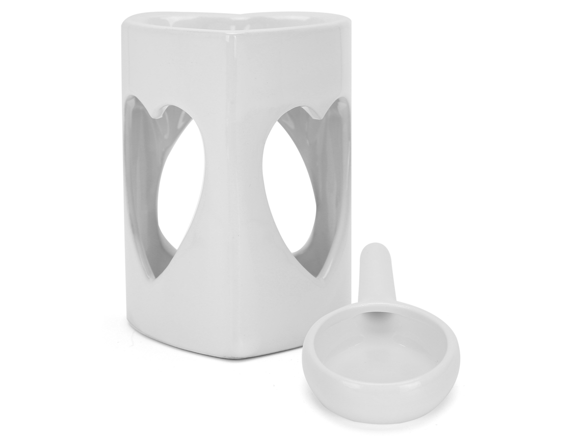 Horno De Cerámica Para Aromaterapia Con Aceites Esenciales, Decoración Hogar, 60ml, Blanco