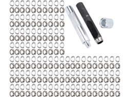 Kit De Ilhós Vazados, Conjunto Prático Ferramentas Para Ilhós,