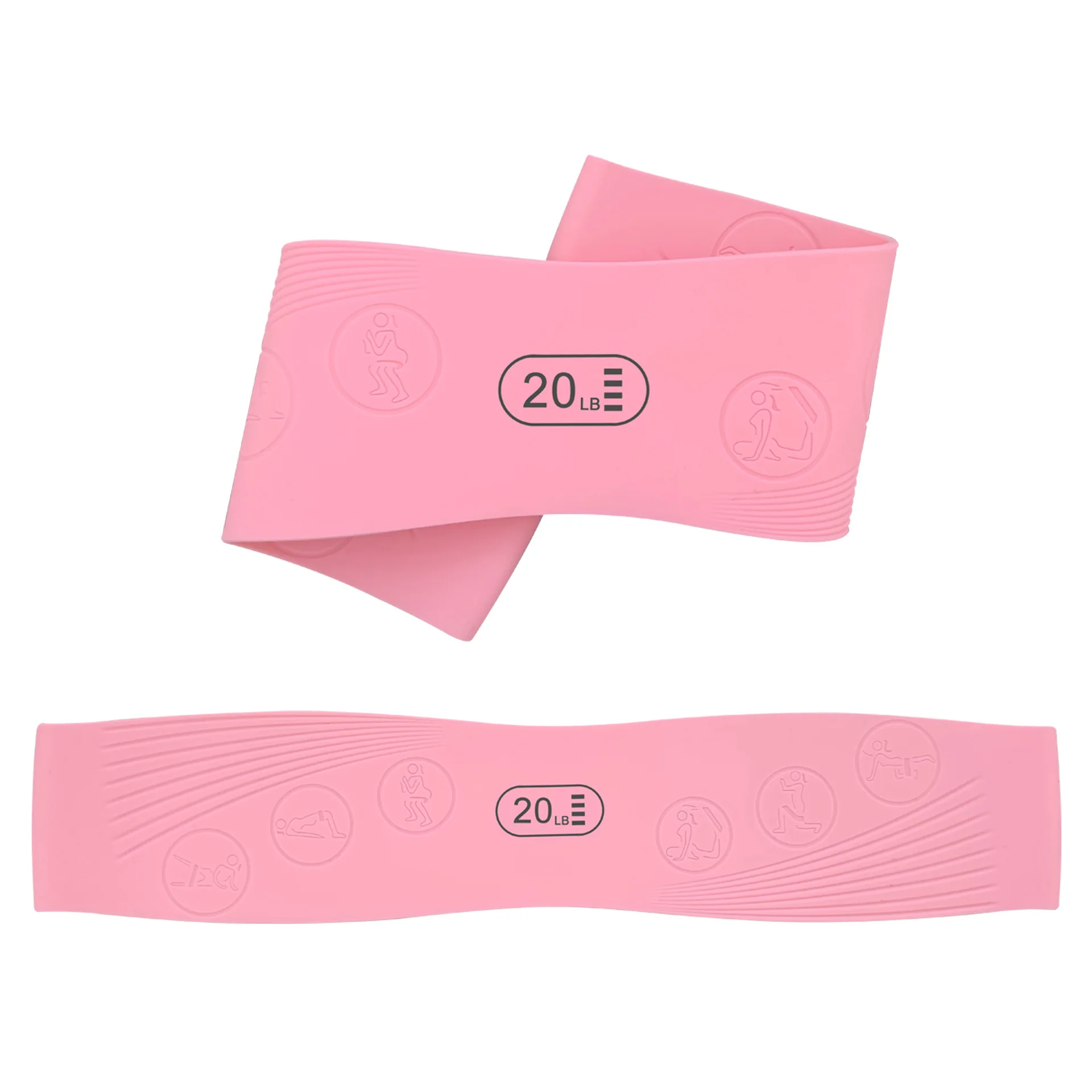 Faixa De Resistência De Silicone (20 Lbs), 5 Níveis De Resistência