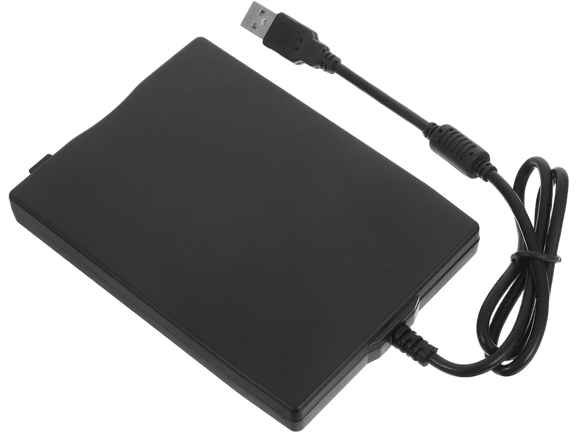 Unidade De Disquete Usb Externa Preta Plug And Play Com Interface 2.0 De Alta Velocidade