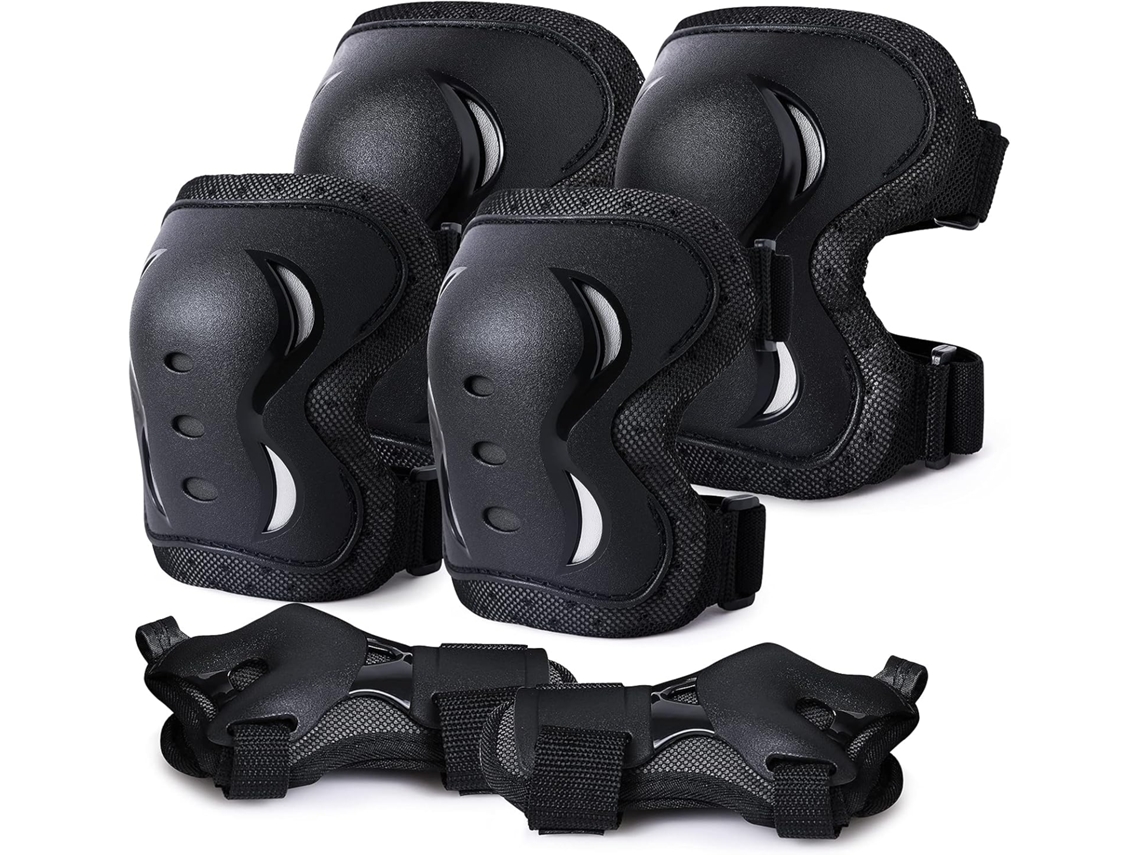 Equipamento De Proteção Para Crianças E Adultos, Conjuntos Com Joelheiras, Cotoveleiras E Protetores De Pulso Para Patinação, Escalada, Ciclismo