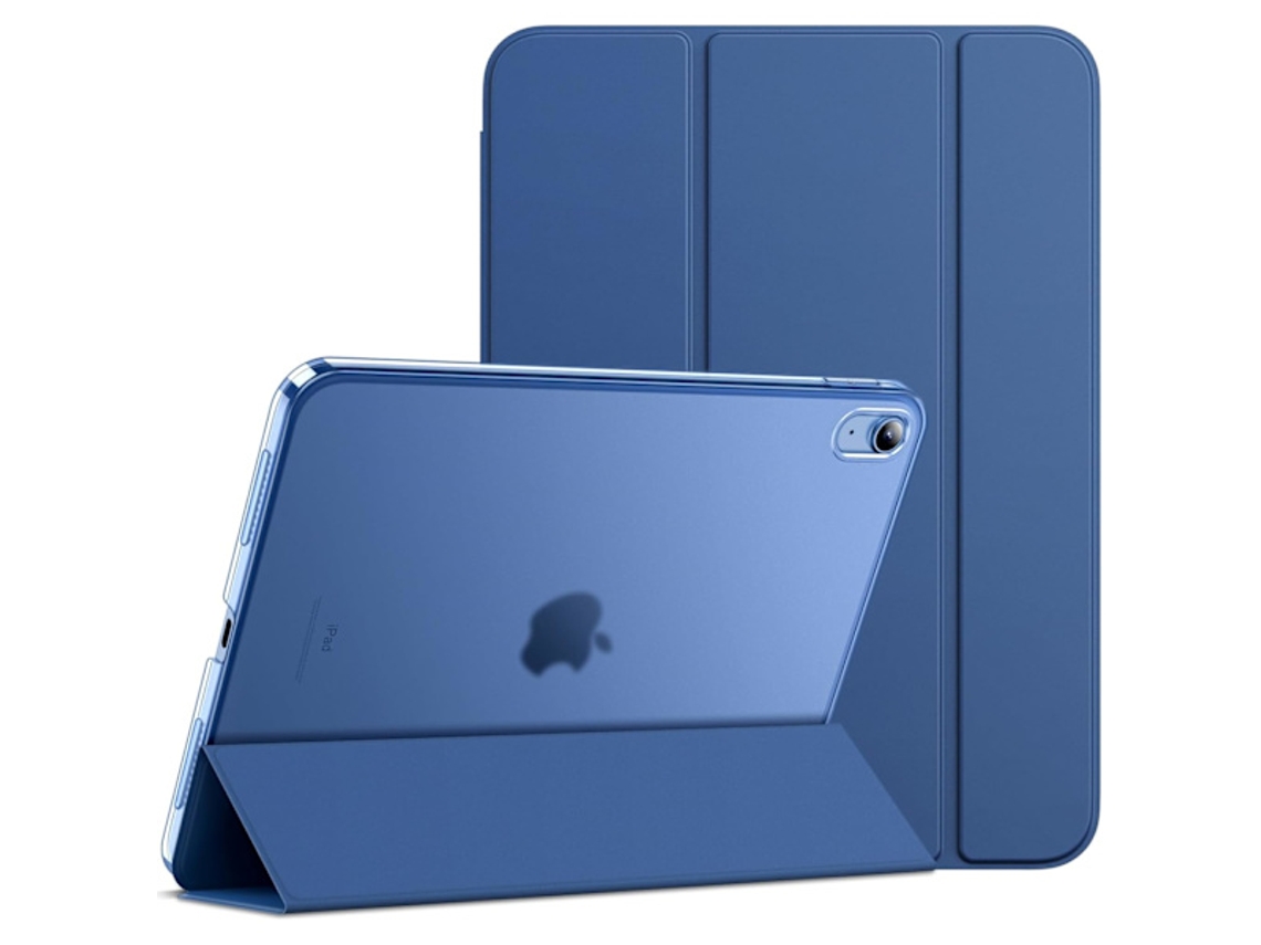 Capa para iPad A16 11/10 (2025/2022), capa traseira fina e rígida com suporte e função de ativação/desativação automática.