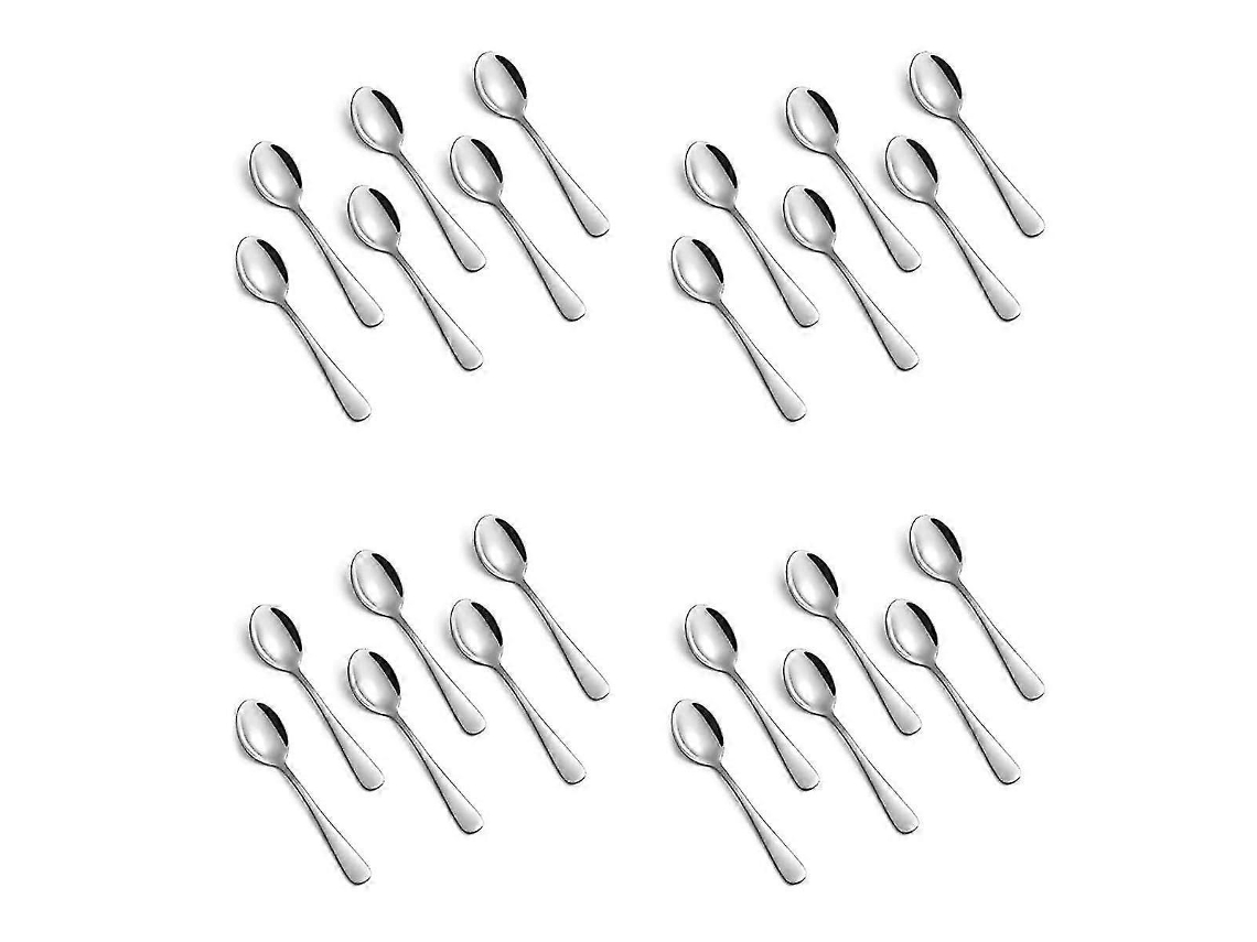 24 Colheres De Café Expresso, Colher De Café Mini Em Aço Inoxidável De 4,7 Polegadas, Colher De Sobremesa