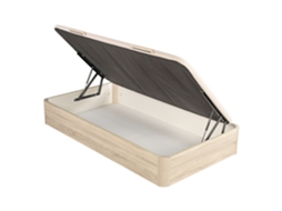 Sommier com Arrumação Lateral ROYAL SLEEP Space Bed - 90x190cm (31 Cm de Altura - Natural)