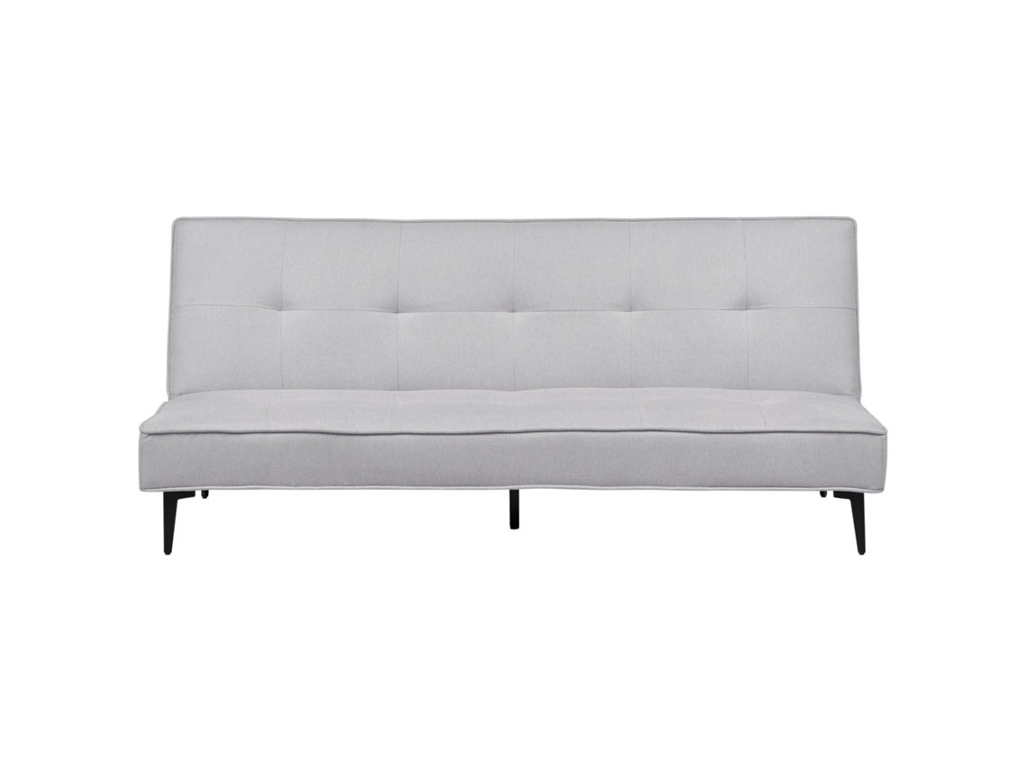 Sofá-cama BELIANI Essvik de Poliéster Cinzento 191x90x83