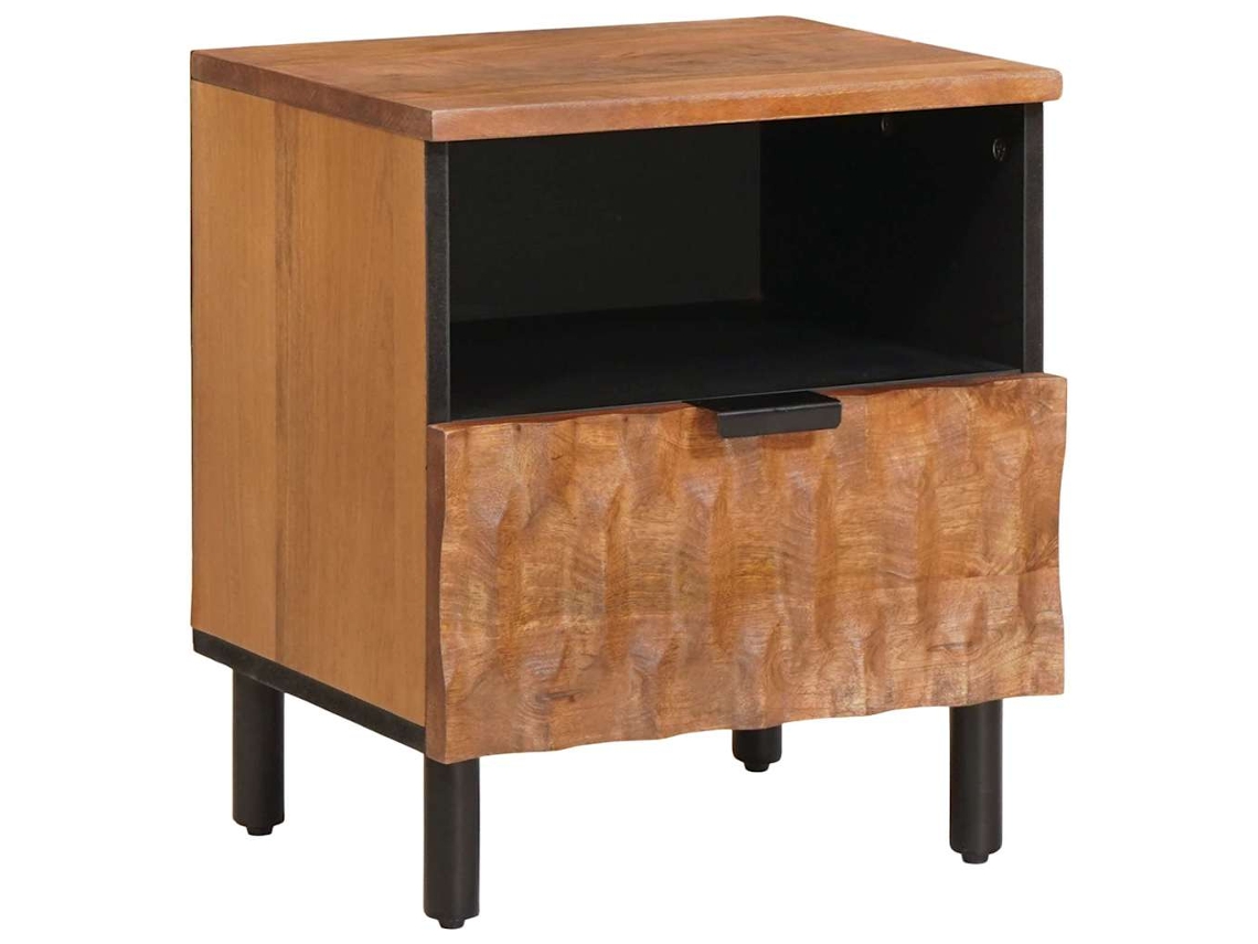 Vidaxl Armário De Cabeceira Com Gaveta Castanho 40 X 33 X 46 Cm