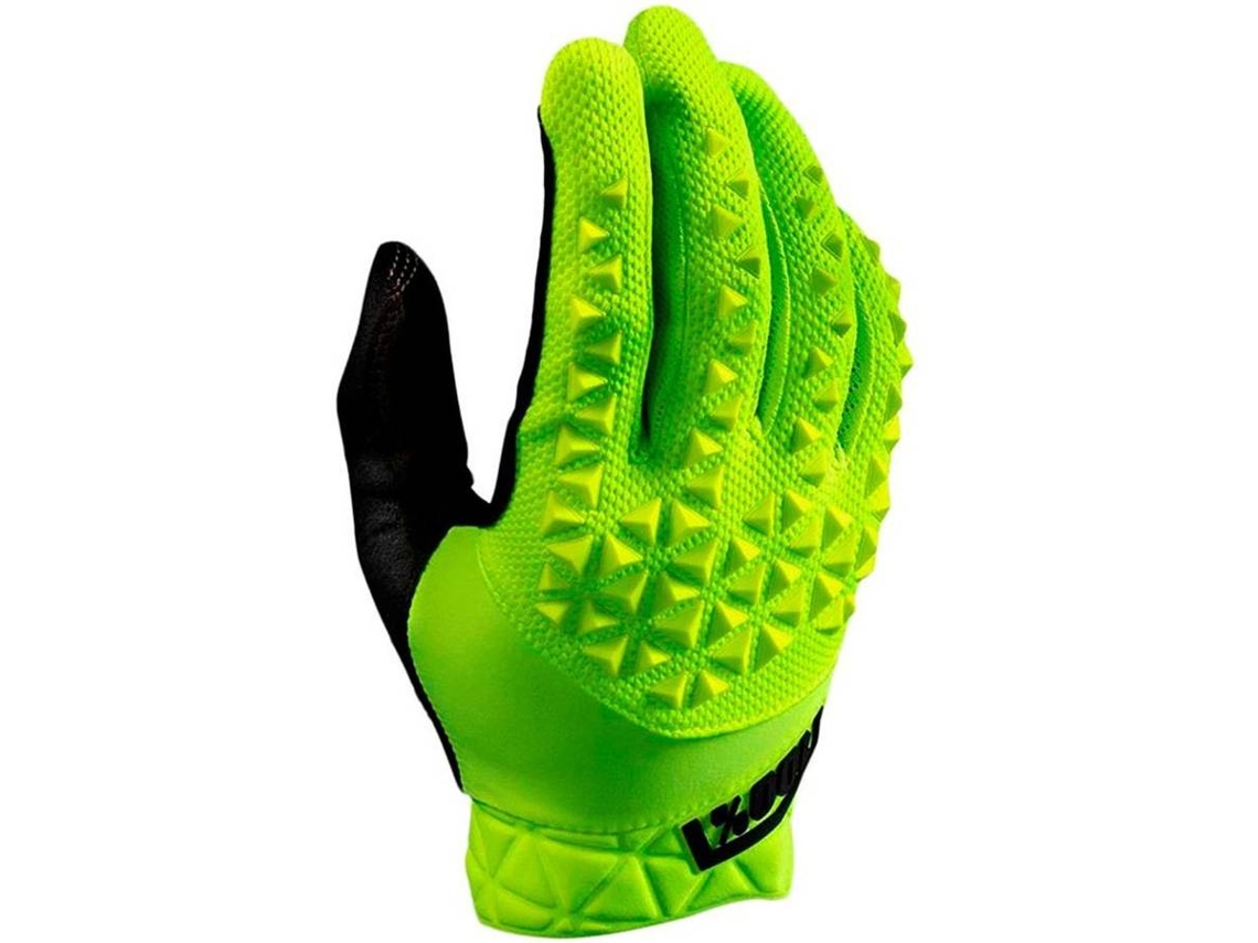 Luvas para Homem 100PERCENT Geomatic Amarelo para Ciclismo (L)