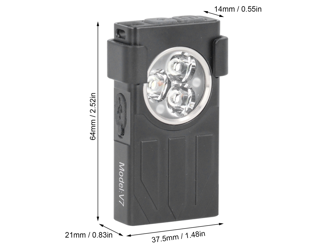 Laxiscreed Lanterna Led Mini 1100 Lumens À Prova De Água Ipx5 Para Uso Em Várias Situações