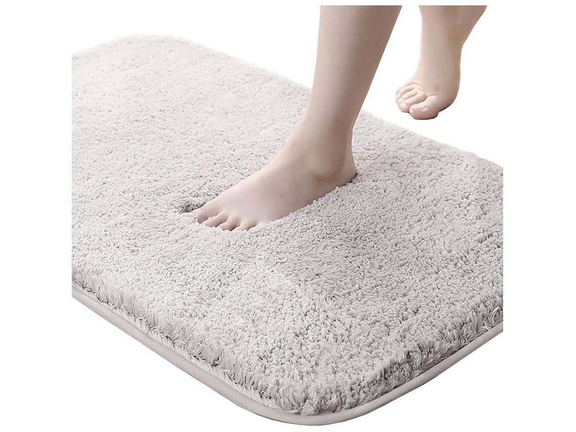 Tapete de Banho Antiderrapante 40x60cm Macio, Absorvente, Lavável e Durável em Microfibra