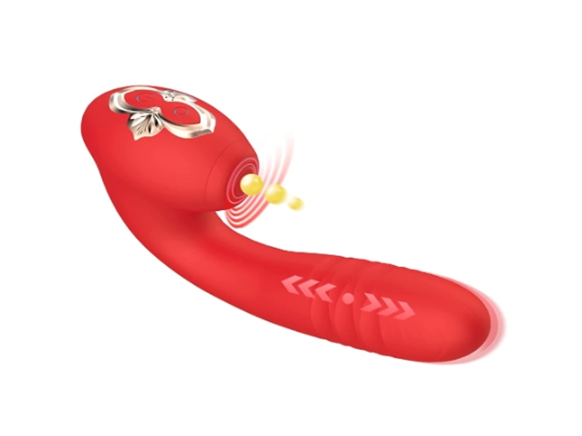 Vibrador Poderoso Massageador De Varinha Elétrico Para Mulheres À Prova Dágua Silencioso Sem Fio Vermelho Yunzii