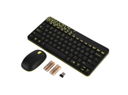 Mouse Gamer Wired, USB, óptico, amarelo, clique sonoro, LAXISCREED