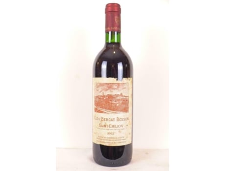 Vinho Tinto CLOS BERGAT BOSSON 1992 (75 cl - 1 unidade)