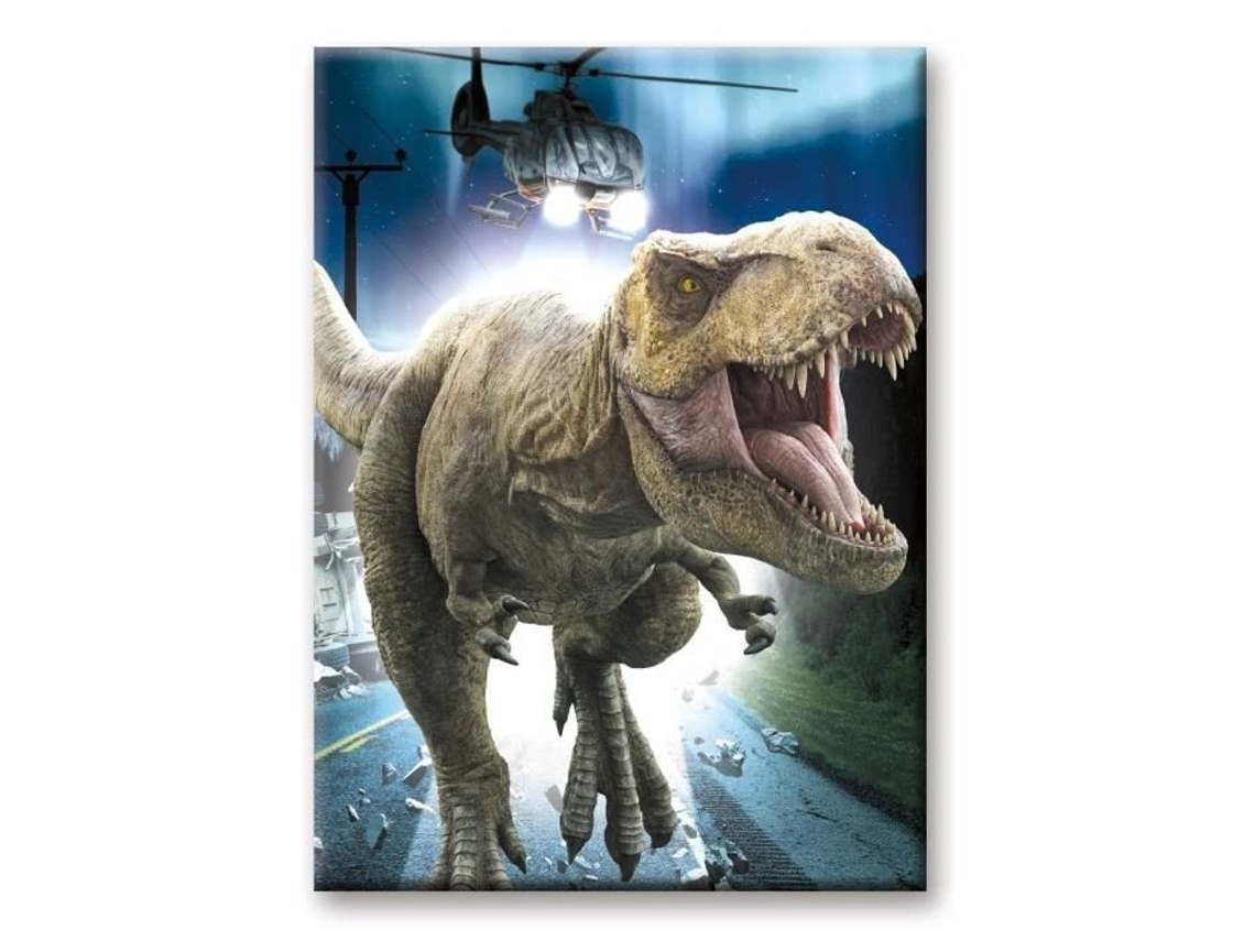 Imã - Aquário - T-rex - 6,3x8,9 Cm - Preto - Unissex