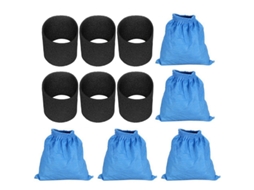 5 peças para saco de filtro karcher mv1 wd1 wd2 wd3 se4001 e amp; 6X para filtro de espuma seca úmida Karcher Mv1 Wd1 Mv1 Wd1 Kar Filter