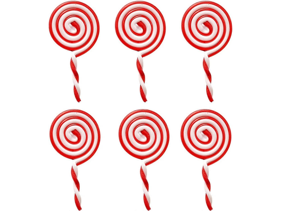 Rebe conjunto de 6 Bombones de Navidad Decoraciones Colgantes Diy para Árbol de Navidad Y Fiestas