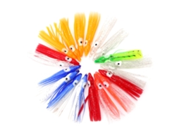 20 Iscas de Lula Mixta 5cm para Pesca Salgada