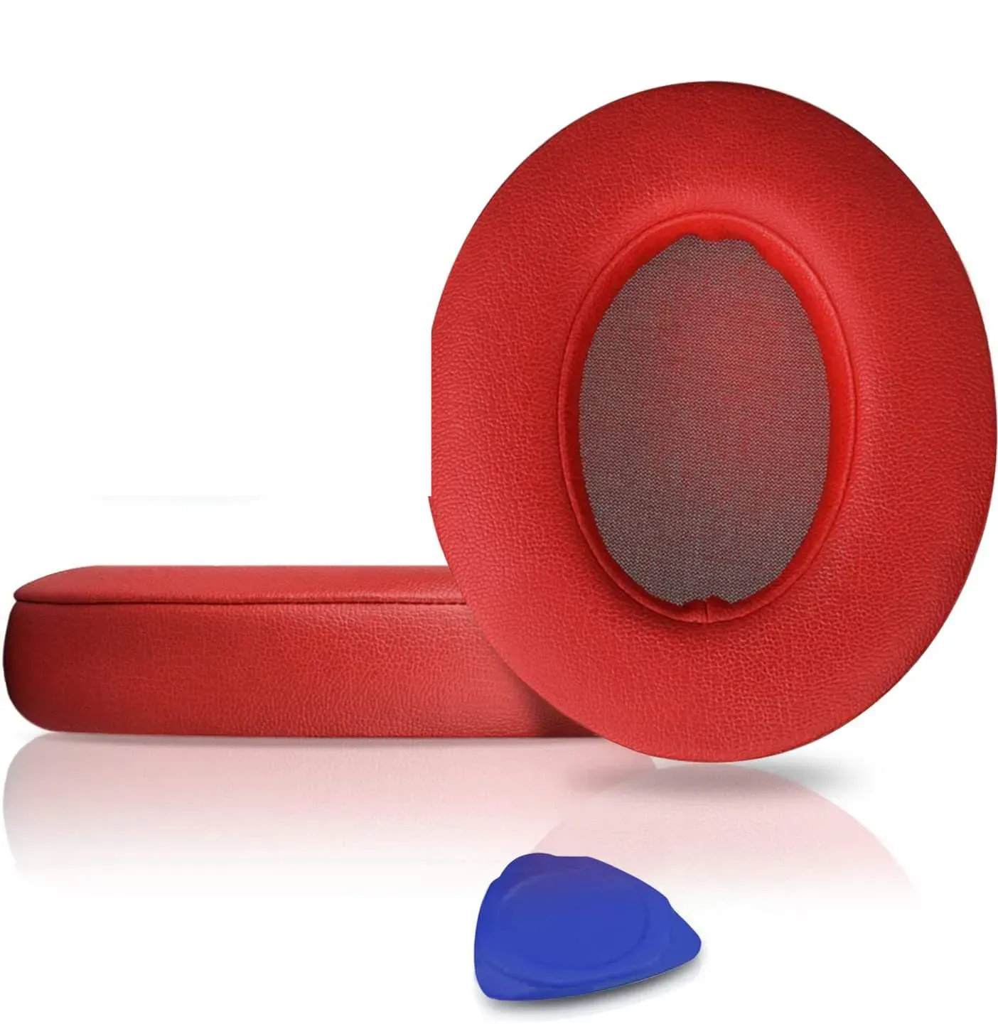 Almofadas CHRUI Compatível para Beats Studio 2/3 Pele Proteica com Triângulo (vermelho) | CHRUI