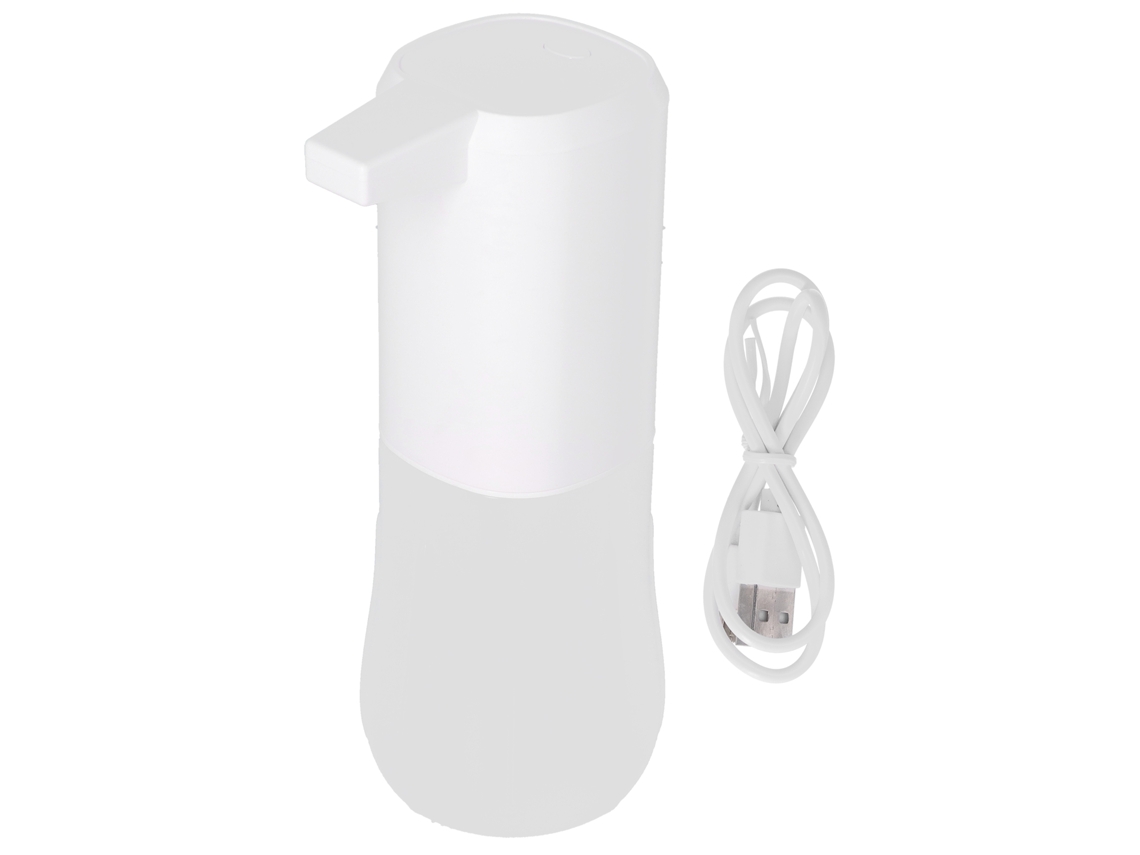Dispensador de Sabão Automático por Indução 600ml Sem Toque para Banheiro Casa Usb Branco S/MARCA