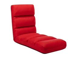 Vidaxl Colchão Dobrável Couro Artificial Vermelho
