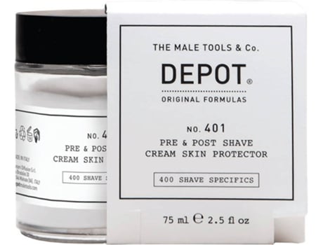 Creme de Barba DEPOT 401 Pre e Post Shave Cream Skin Protector (75 ml)