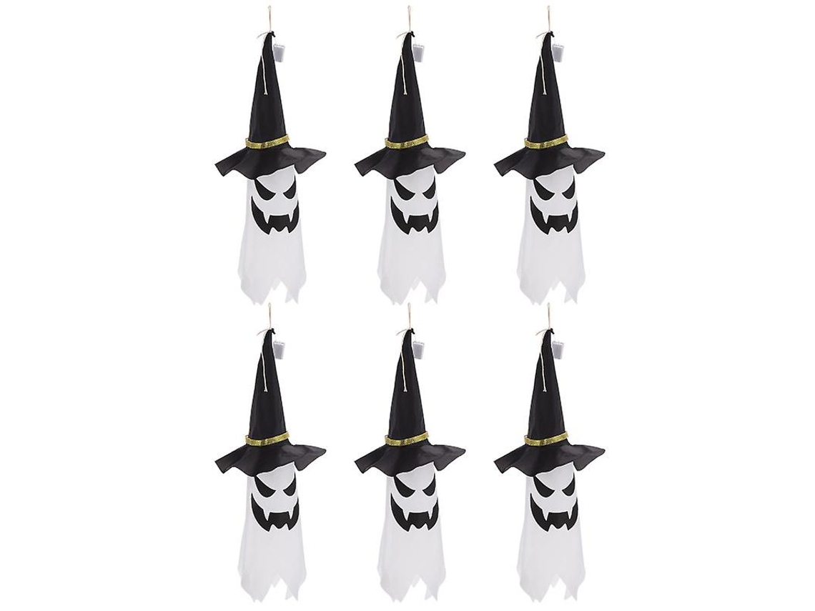 6 Peças de Fantasma Pendurado de Halloween para Decorações de Halloween ALLINLESS