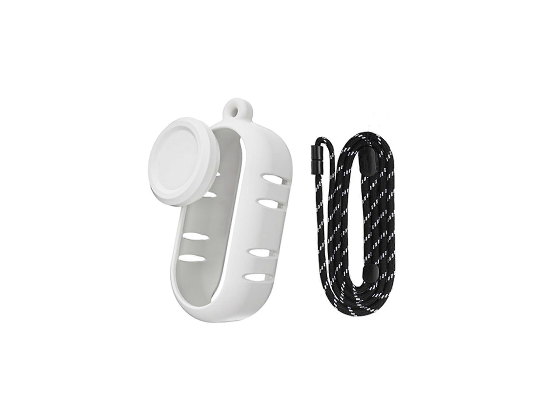 Capa De Silicone Para Câmera Insta360 Go 3s Com Dissipação Calor, Protetor Lente E Alça Pescoço, Branca (fmy)-aquaforge