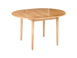 Mesa De Jantar Extensível Beliani Echo De Mdf Castanho 107x137x76