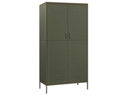 Roupeiro VIDAXL Verde Aço (90x50x180 cm)