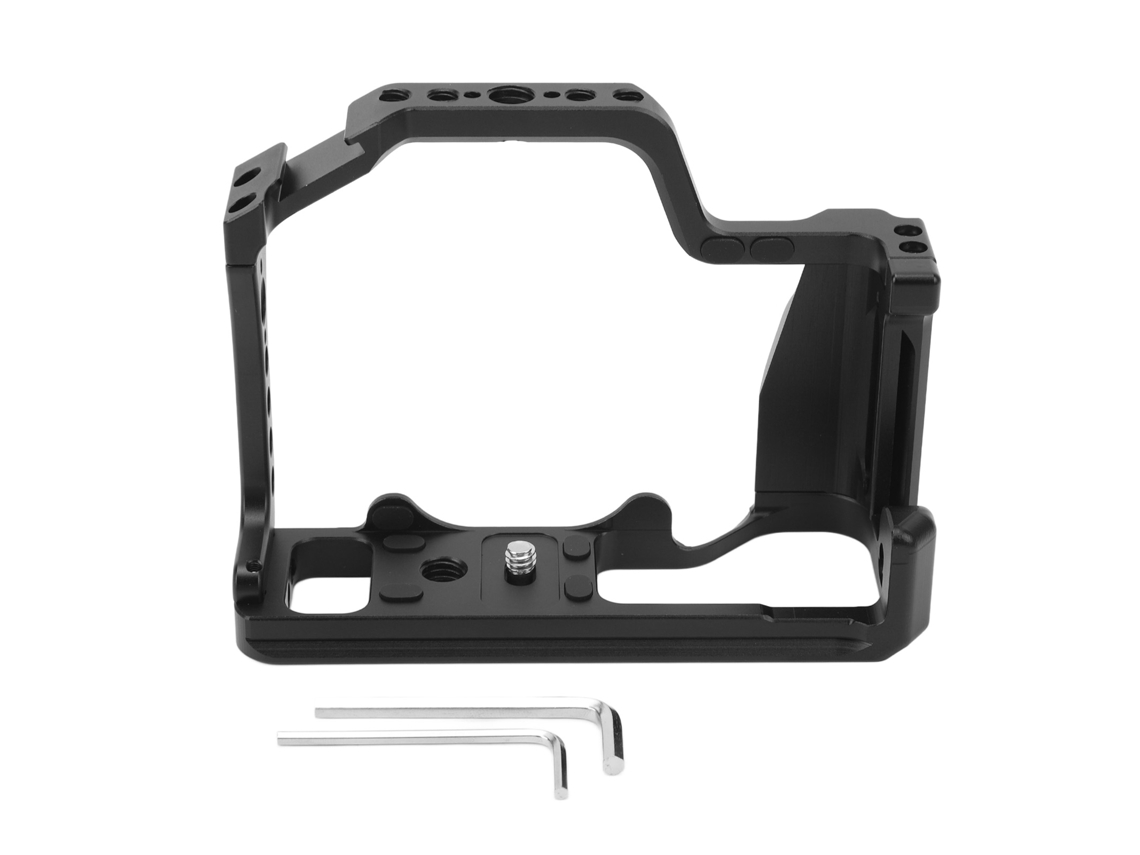 Camera Video Cage Aluminum Alloy Camera Cage Rig With Cold Shoe For Arri Locating Hole For M50 M5 M50ii Camera LAXISCREED