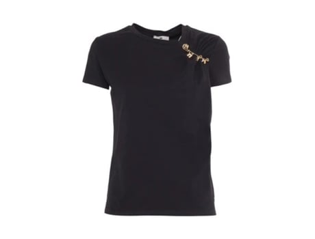Camiseta Feminina Elisabetta Franchi Poliéster Preta (38)