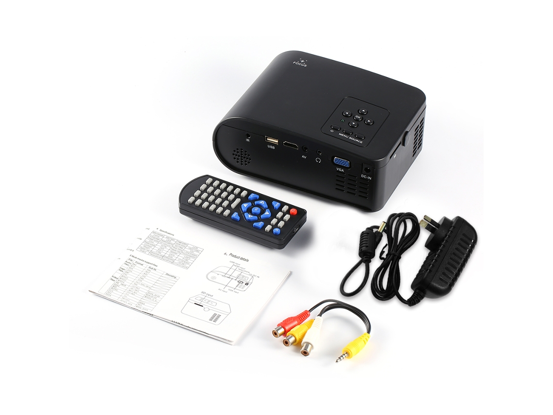 Projetor Mini (led Hd, Multi-interface)