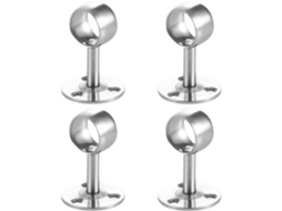 Suportes Para Varão De Cortina Chuveiro Totority Com Design Multifuncional, 4 Peças, Aço Inoxidável E Fixação Firme