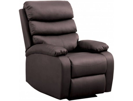 Cadeira de Massagem GRIDINLUX Reclinável Castanho (Couro Sintético - 80x92,5x100 cm)