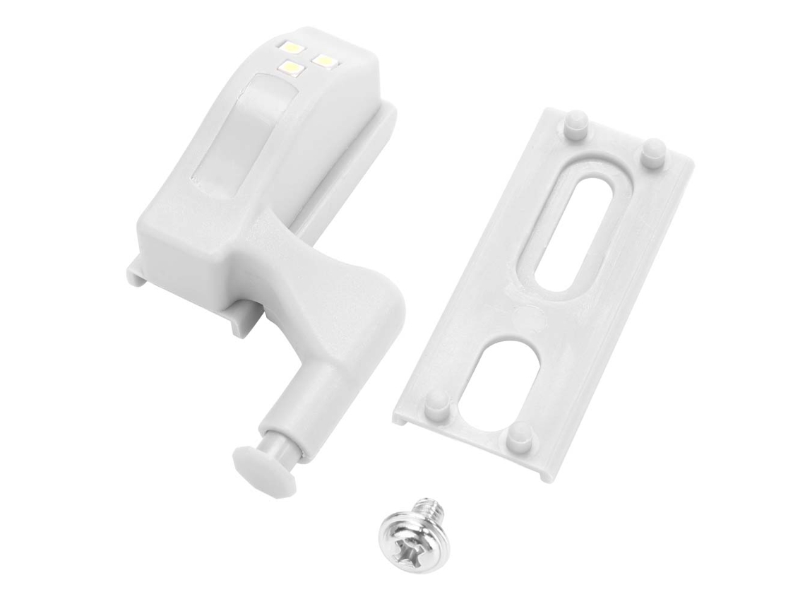 Luz Led Para Dobradiça De Armário Alimentada Por Bateria, Lampada Para Armário E Guarda-roupa