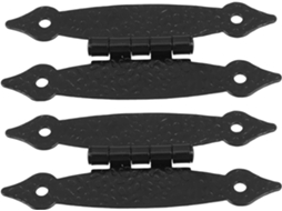 Dobradiças Para Armário, 2 Peças, 8, 9cm 3, 5 Polegadas, Ferro Preto, Estilo Moderno E Elegante, Para Gavetas E Caixas