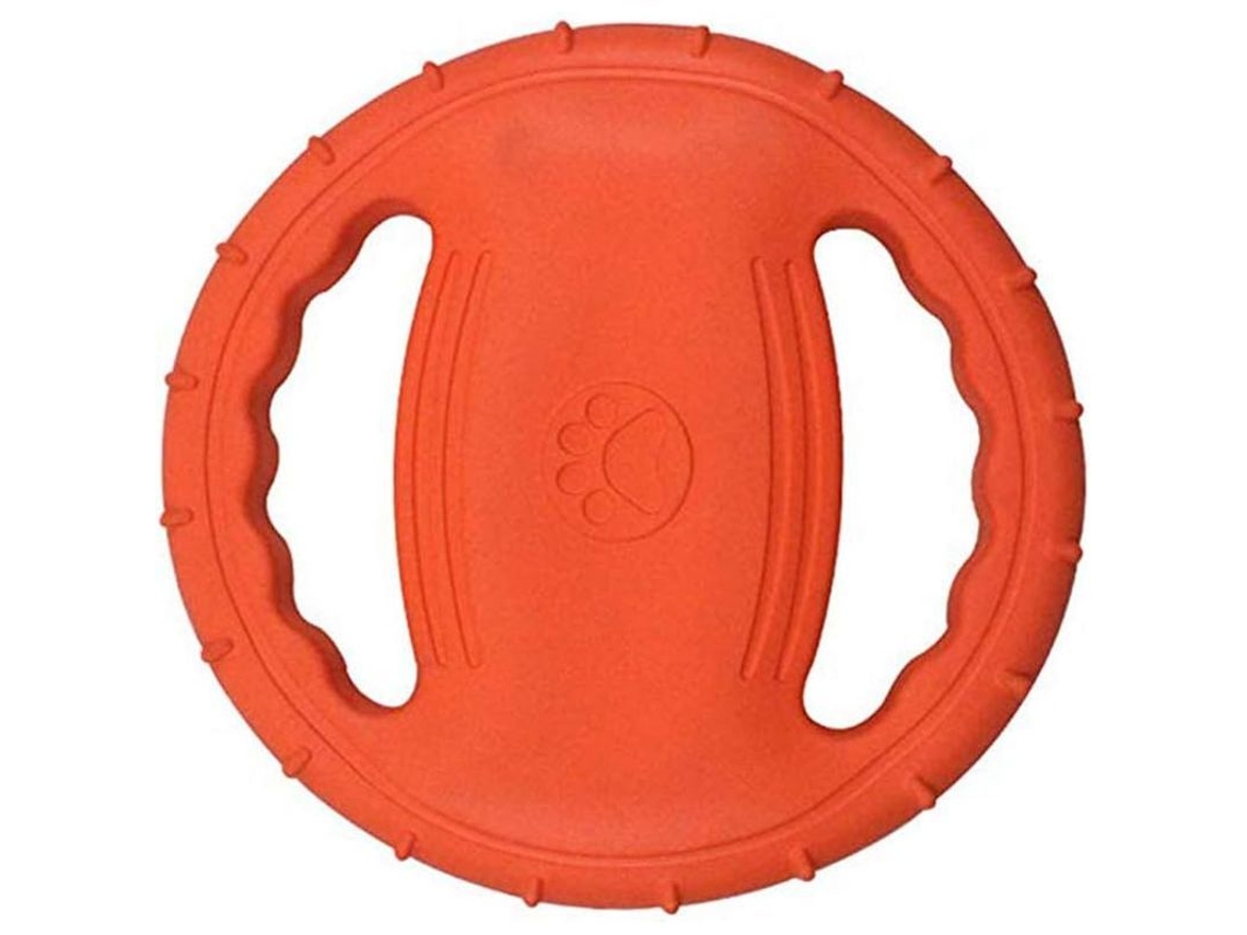 2026 disco Volador Flotante para Perros Grandes Entrenamiento Y Juego Al Aire Libre Caucho Suave Naranja