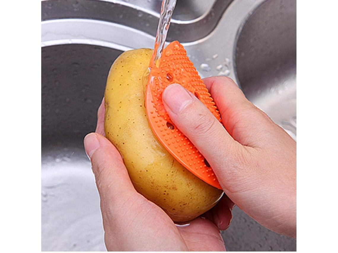 1 Escova Dupla Face Para Frutas E Vegetais, Multifuncional