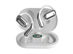 Auriculares De Condução Óssea Bluetooth 5.4 Gancho De Orelha Som Hi-fi Microfone Para Chamadas Display Led/lcd Lurelia