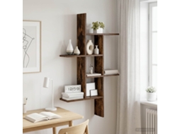 Vidaxl Prateleira De Parede Carvalho Fumado 61 X 15 X 102 Cm
